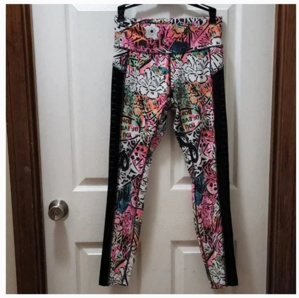 Reebok X AIKO  Silky and stretchySheer side Sz Small EUC Inseam Approx 27" Rare